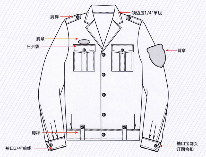 保安春秋夹克ZHDY1012