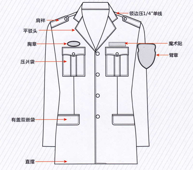 保安春秋夹克ZHDY1013