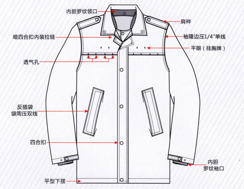 保安春秋夹克ZHDY1015